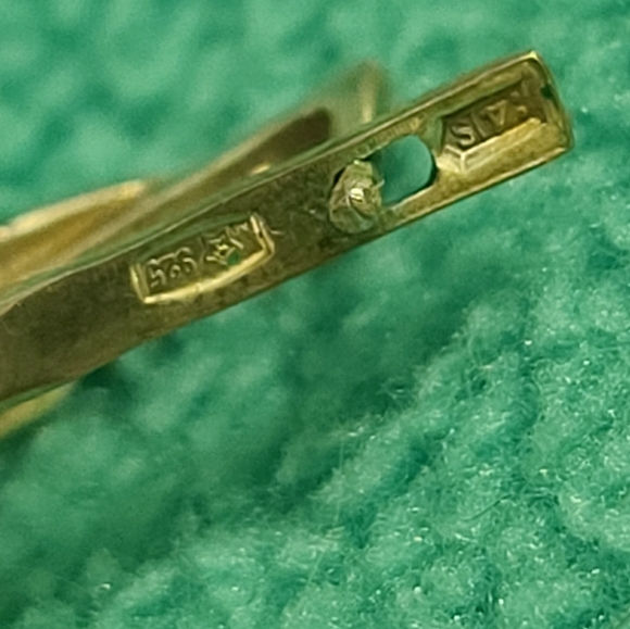 Vintage Purple Art Deco Style and Silver Ornate Earrings, Heavy, Drop - Picture 7 of 7